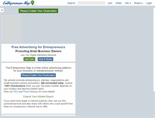 Tablet Screenshot of entrepreneurmap.com